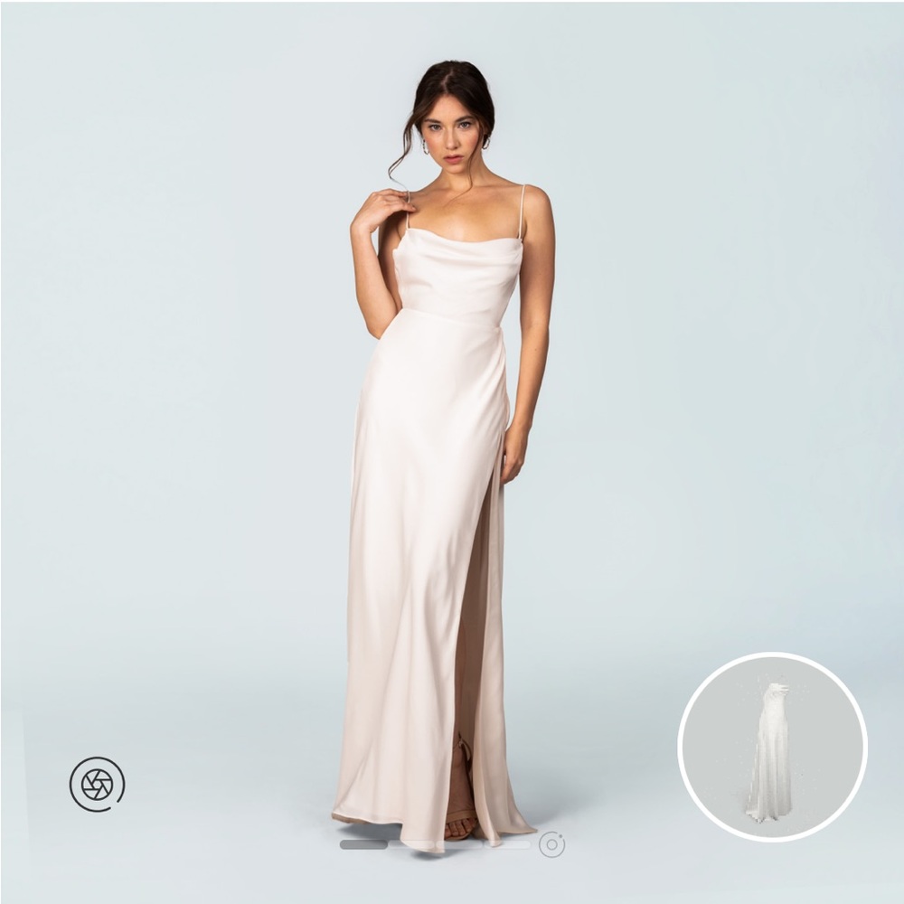 Fame and Partners Strappy Draped Gown